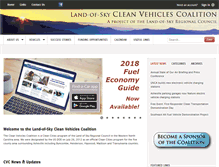 Tablet Screenshot of cleanvehiclescoalition.org